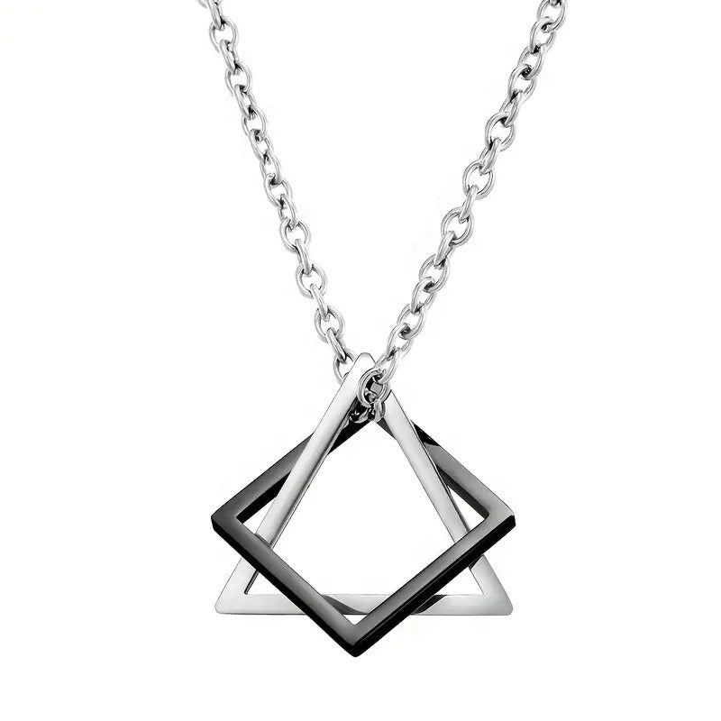 Fashion Jewelry Unisex Minimalist Geometric Square Hip-Hop