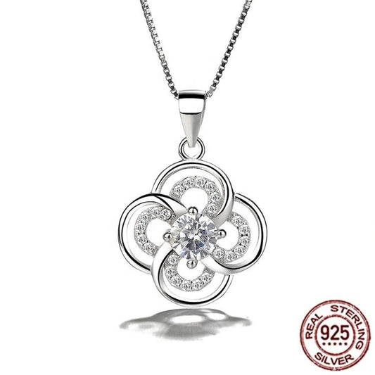 Panriya Sterling Silver 925 Flower Pendant necklace | Gift for Women, Girls & Sister | With Authenticity and 925 Stamp